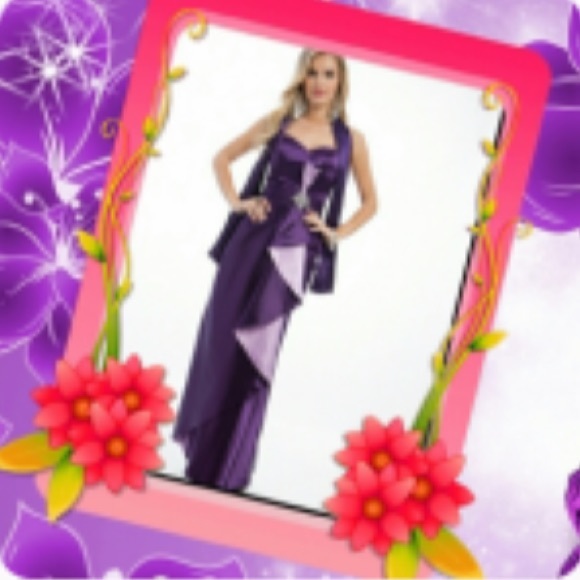 NWT prom dress w scarf - Picture 2 of 9